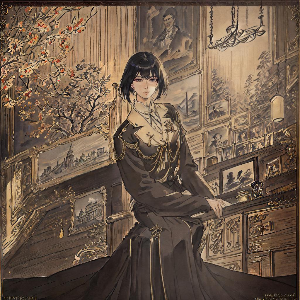  An 8k resolution artwork capturing the essence of a modified car in a striking American style, showcasing the best quality and attention to detail. The main subject is a  sitting in a clroom. The scene features a  with black hair, (wearing gles and a  uniform), sitting at a desk, (decorated with art supplies and a globe), (with a framed poster on the wall), (illuminated by a hanging pendant lamp). hyperrealistic, full body, detailed clothing, highly detailed, cinematic lighting, stunningly beautiful, intricate, sharp focus, f/1. 8, 85mm, (centered image composition), (professionally color graded), ((bright soft diffused light)), volumetric fog, trending on instagram, trending on tumblr, HDR 4K, 8K
