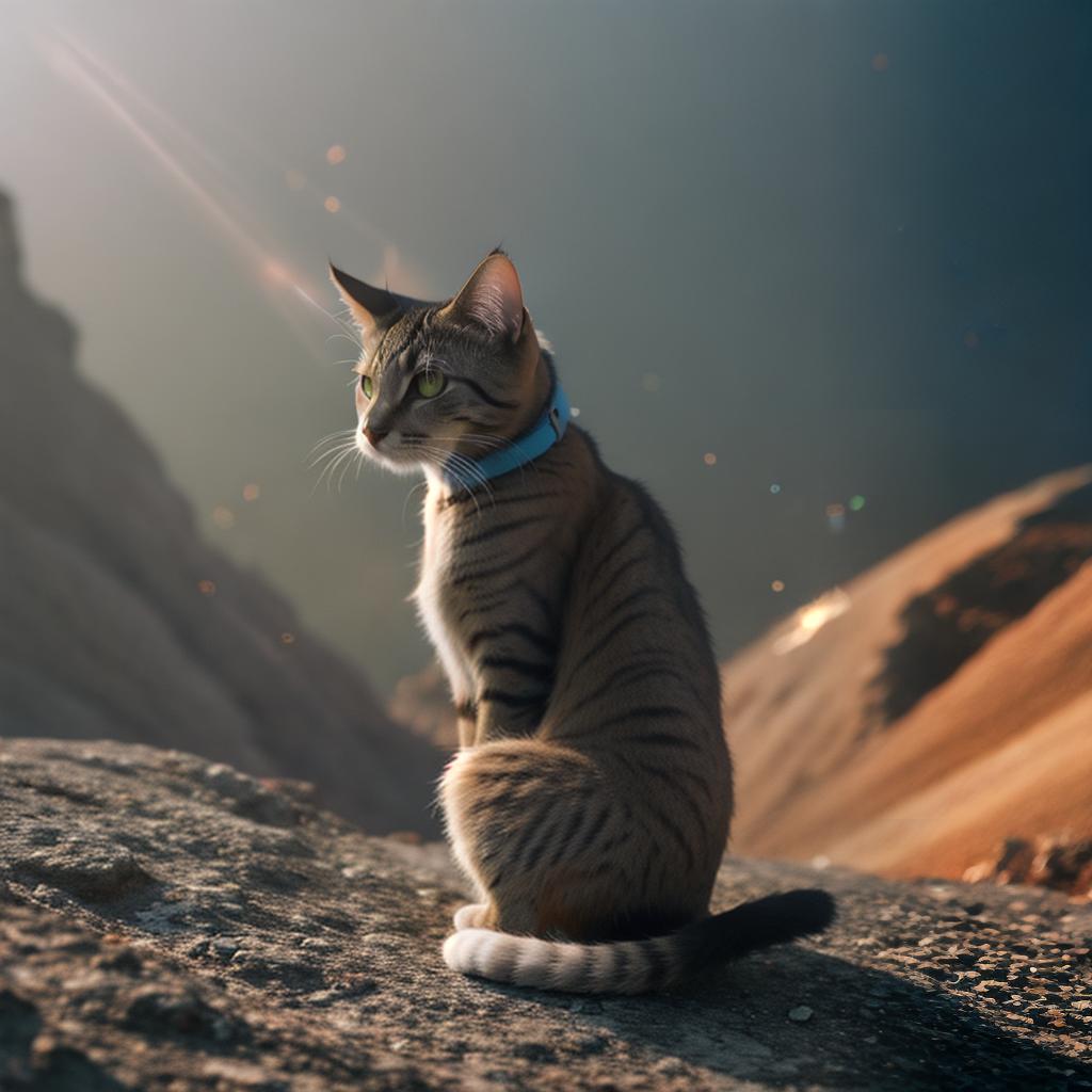  @PB_ImgGenBot Cat hyperrealistic, full body, detailed clothing, highly detailed, cinematic lighting, stunningly beautiful, intricate, sharp focus, f/1. 8, 85mm, (centered image composition), (professionally color graded), ((bright soft diffused light)), volumetric fog, trending on instagram, trending on tumblr, HDR 4K, 8K