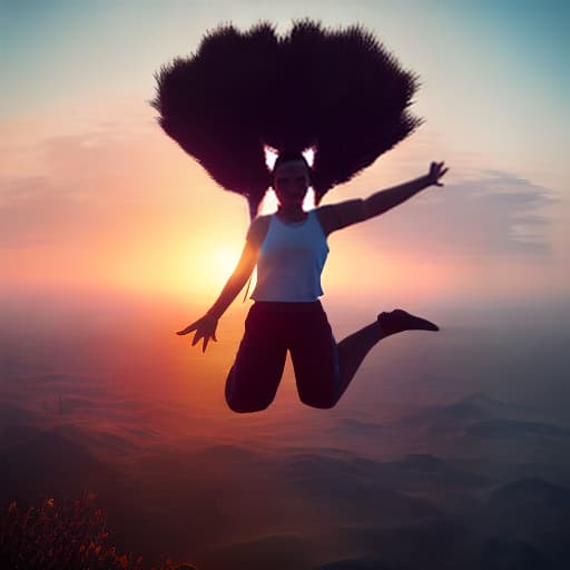 redshift style Feeling on top of the world! ✨ Watch me soar through the sky as the golden sun sets. 🌅 #SunsetVibes #SkyHigh #JumpForJoy