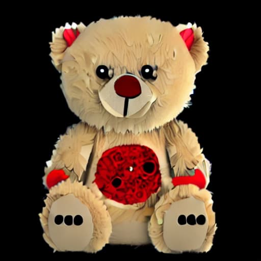  A bloody zombie bear, best quality, masterpiece