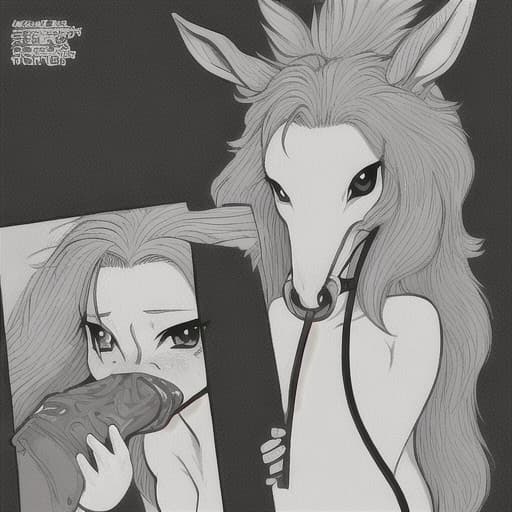  naked anime tyanka sucks cock from a horse