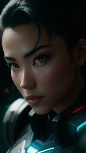  Jessica Henwick, Female Superhero, Black and Silver Armored Suit, Toned Female Muscle, Female Body Shape, Fit Female Body, Red Hair, Close Up Face, Portrait, 4KUHD quality, 1080i, 1080p, Cinematic Quality, Dramatic Lighting, Bokeh, Anime Asthetic 
[DreamGlow (NEW)], hyperrealistic, high quality, highly detailed, cinematic lighting, intricate, sharp focus, f/1. 8, 85mm, (centered image composition), (professionally color graded), ((bright soft diffused light)), volumetric fog, trending on instagram, HDR 4K, 8K