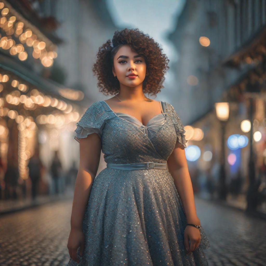  big girl, cute, hyper detail, full HD hyperrealistic, full body, detailed clothing, highly detailed, cinematic lighting, stunningly beautiful, intricate, sharp focus, f/1. 8, 85mm, (centered image composition), (professionally color graded), ((bright soft diffused light)), volumetric fog, trending on instagram, trending on tumblr, HDR 4K, 8K