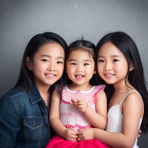  (happy family with two kids), photorealistic, highly detailed, 4k, high quality hyperrealistic, full body, detailed clothing, highly detailed, cinematic lighting, stunningly beautiful, intricate, sharp focus, f/1. 8, 85mm, (centered image composition), (professionally color graded), ((bright soft diffused light)), volumetric fog, trending on instagram, trending on tumblr, HDR 4K, 8K