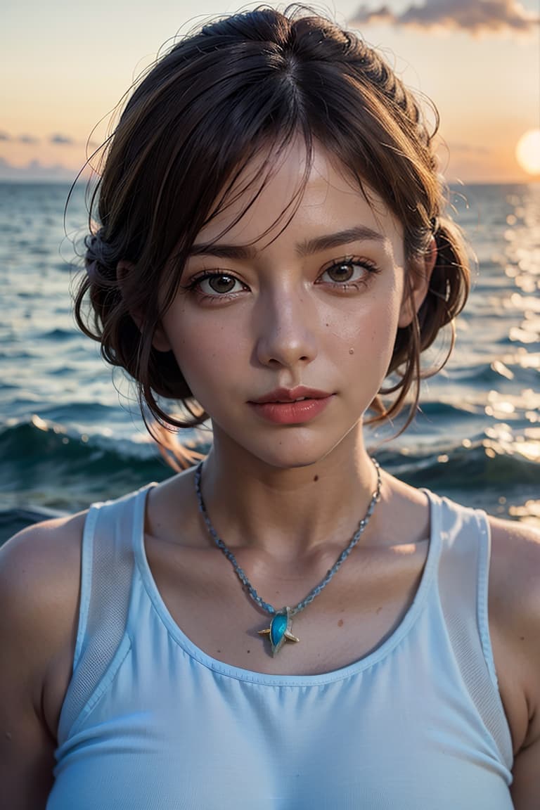  ultra high res, (photorealistic:1.4), raw photo, (realistic face), realistic eyes, (realistic skin), <lora:XXMix9_v20LoRa:0.8>, ((((masterpiece)))), best quality, very_high_resolution, ultra-detailed, in-frame, ocean, waves, beach, seashells, sailor, mermaid, surfer, fish, coral reef, seagull, sunset, maritime, maritime explorer, nautical, marine life, cruise ship, diving, lighthouse, boating, tranquil