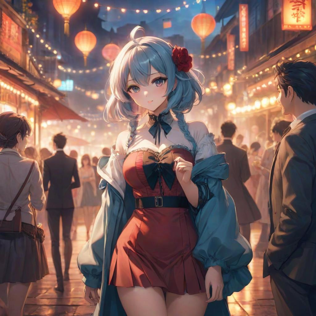  anime artwork girl, party, date, club . anime style, key visual, vibrant, studio anime, highly detailed hyperrealistic, full body, detailed clothing, highly detailed, cinematic lighting, stunningly beautiful, intricate, sharp focus, f/1. 8, 85mm, (centered image composition), (professionally color graded), ((bright soft diffused light)), volumetric fog, trending on instagram, trending on tumblr, HDR 4K, 8K