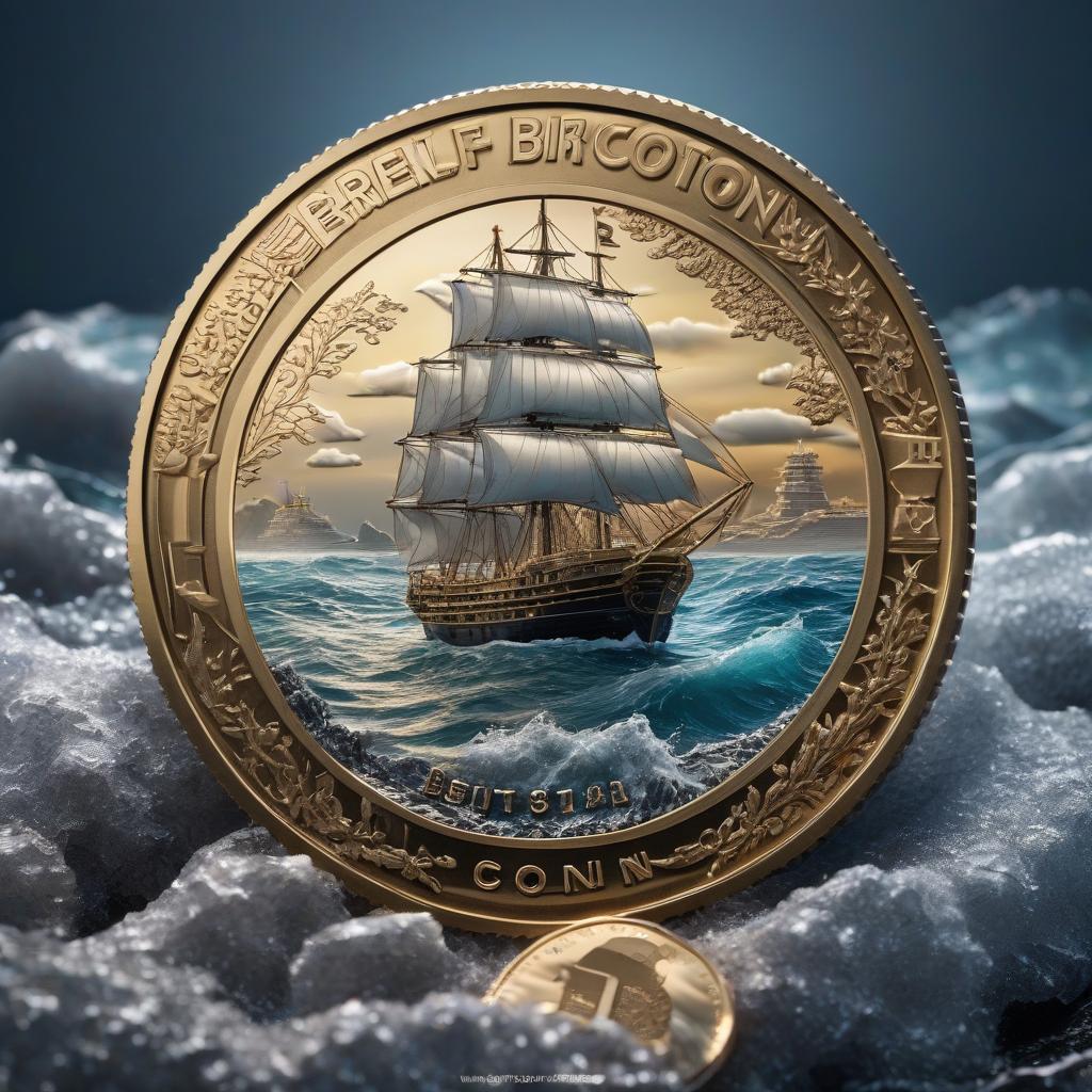  nautical themed coin Bitcoin Ethereum . sea, ocean, ships, maritime, beach, marine life, highly detailed hyperrealistic, full body, detailed clothing, highly detailed, cinematic lighting, stunningly beautiful, intricate, sharp focus, f/1. 8, 85mm, (centered image composition), (professionally color graded), ((bright soft diffused light)), volumetric fog, trending on instagram, trending on tumblr, HDR 4K, 8K