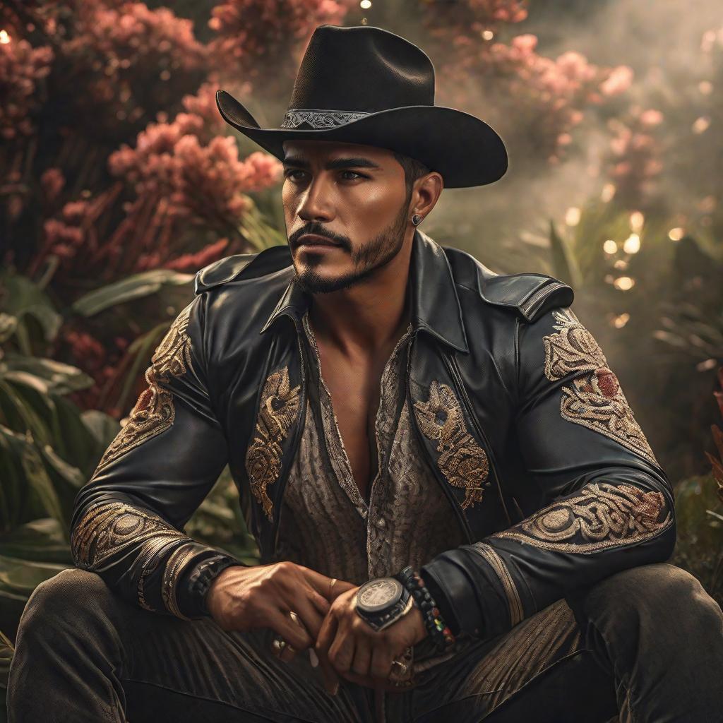  NATANAEL CANO CON ARIEL CAMACHO hyperrealistic, full body, detailed clothing, highly detailed, cinematic lighting, stunningly beautiful, intricate, sharp focus, f/1. 8, 85mm, (centered image composition), (professionally color graded), ((bright soft diffused light)), volumetric fog, trending on instagram, trending on tumblr, HDR 4K, 8K