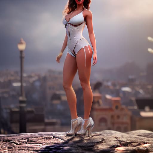 redshift style Quantum Superposition hyperrealistic, full body, detailed clothing, highly detailed, cinematic lighting, stunningly beautiful, intricate, sharp focus, f/1. 8, 85mm, (centered image composition), (professionally color graded), ((bright soft diffused light)), volumetric fog, trending on instagram, trending on tumblr, HDR 4K, 8K