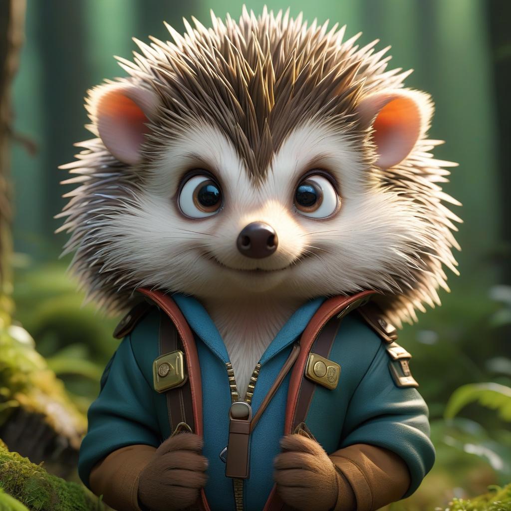  anime artwork Hedgehog Furry . anime style, key visual, vibrant, studio anime, highly detailed hyperrealistic, full body, detailed clothing, highly detailed, cinematic lighting, stunningly beautiful, intricate, sharp focus, f/1. 8, 85mm, (centered image composition), (professionally color graded), ((bright soft diffused light)), volumetric fog, trending on instagram, trending on tumblr, HDR 4K, 8K