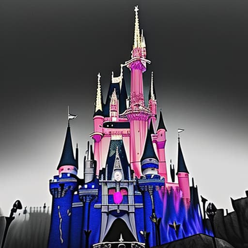  Castle,disneyland, gothic horror, elden ring , colorful