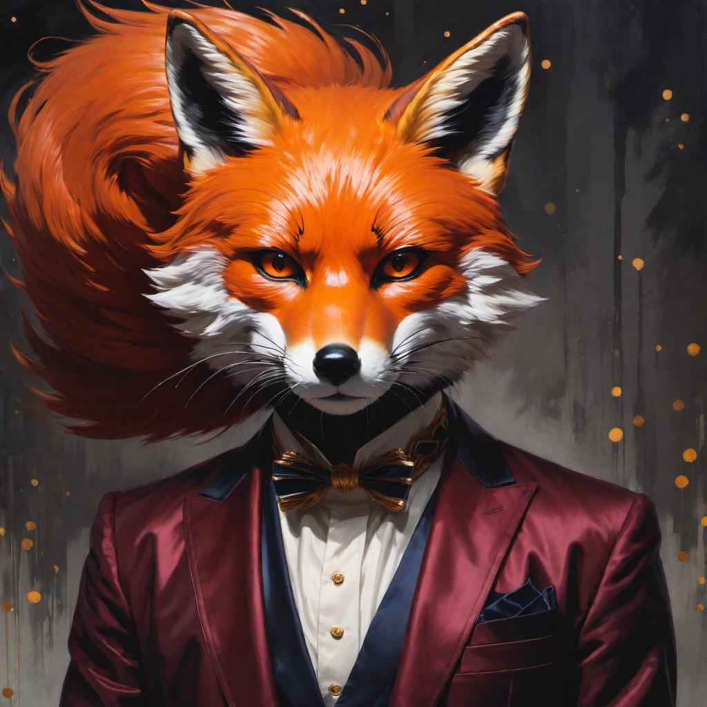  as a painting, portrait of trickster wearing the fox mask, anime fantasy illustration by tomoyuki yamasaki, kyoto studio, madhouse, ufotable, trending on artstation