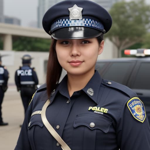   wearing police uniform