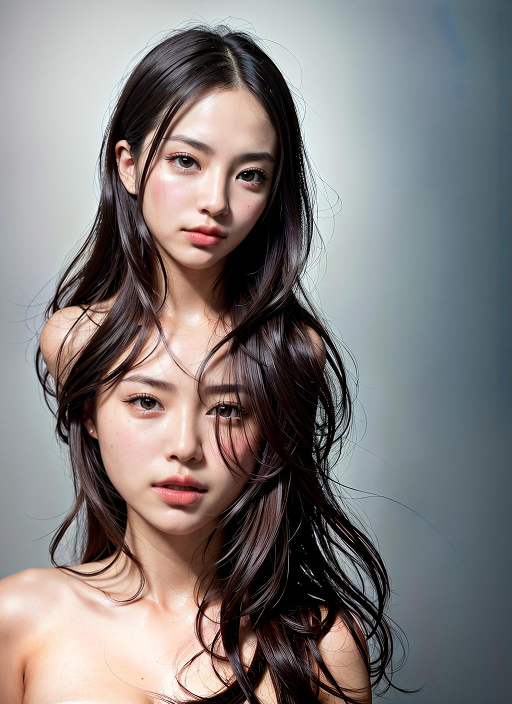  naked, (Masterpiece, BestQuality:1.3), (ultra detailed:1.2), (hyperrealistic:1.3), (RAW photo:1.2),High detail RAW color photo, professional photograph, (Photorealistic:1.4), (realistic:1.4), ,professional lighting, (japanese), beautiful face, (realistic face)