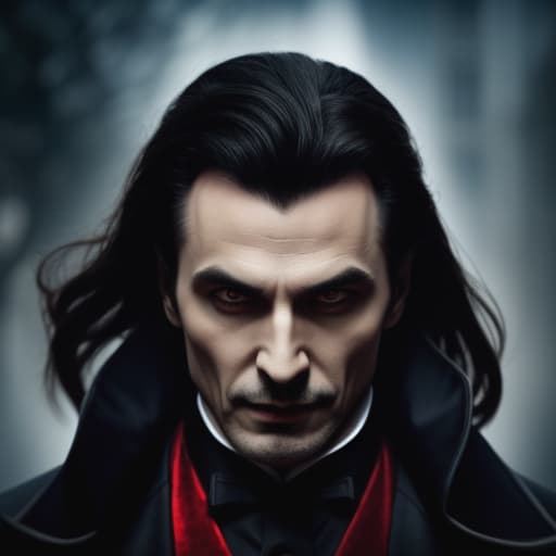  dracula, vampire, fangs, penetrating eyes, evil, haunting , hyperrealistic, high quality, highly detailed, cinematic lighting, intricate, sharp focus, f/1. 8, 85mm, (centered image composition), (professionally color graded), ((bright soft diffused light)), volumetric fog, trending on instagram, HDR 4K, 8K