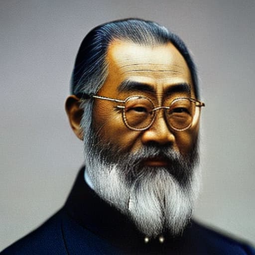 lnkdn photography confucius chinese philosopher hyperrealistic, full body, detailed clothing, highly detailed, cinematic lighting, stunningly beautiful, intricate, sharp focus, f/1. 8, 85mm, (centered image composition), (professionally color graded), ((bright soft diffused light)), volumetric fog, trending on instagram, trending on tumblr, HDR 4K, 8K