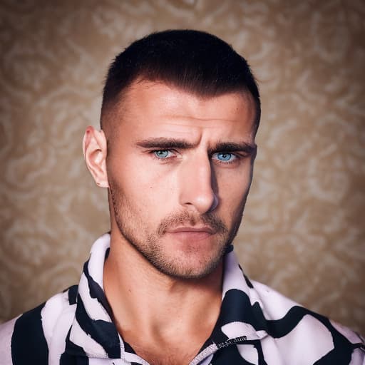 portrait+ style russian queer fitness model very cute dilf dude face