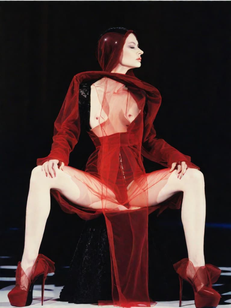  Mugler FW97 style, photo ultra detailed (uncensored:1.4), detailed face , 1, , , pubis,, no , legs, rating:, realistic, lace, makeup, (()), ultra detailed, s, beautiful s, natural lighting, depth of field, long hair, s, open mouth, legs, , s, brown hair, s, closed eyes, , lying, day, legs, on back, window, , s, legs up, bottomless, gape, clitoris, uncensored, aphrodisiac lights, presenting , , open , , hard s, (maximum photographic perfection:1.4) <lora:gapeThy v1:0.75> (uncensored:1.4), showing her in a state of acute ual excitement, transparent clothing that reveals skin, t