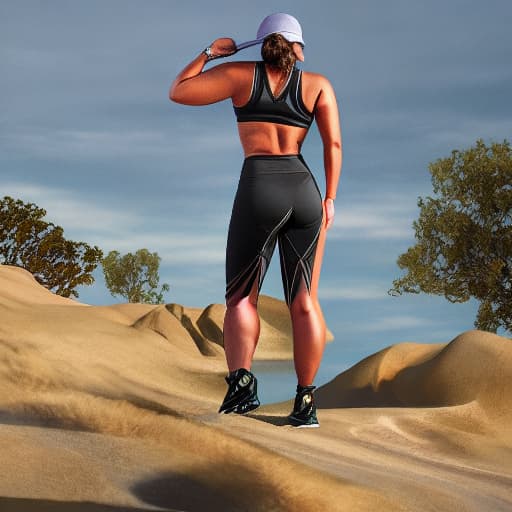  lady doing exercise hyperrealistic, full body, detailed clothing, highly detailed, cinematic lighting, stunningly beautiful, intricate, sharp focus, f/1. 8, 85mm, (centered image composition), (professionally color graded), ((bright soft diffused light)), volumetric fog, trending on instagram, trending on tumblr, HDR 4K, 8K