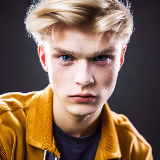 portrait+ style czech homosexual twink blonde very cute dude face