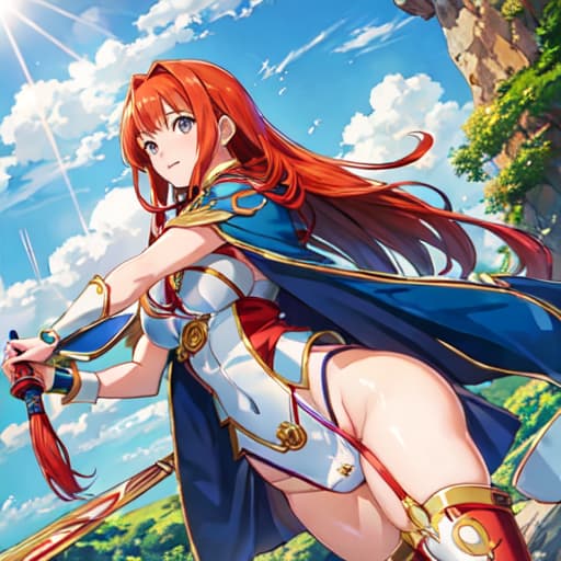  master piece , best quality,tokusetsu yukie from a certain magical index is a hot as hell redhead in a bikThe U.N.'s New Climate Action Summit Has a Big Problem, 1, s, red hair, solo, , thighhighs, , s, one piece , cameltoe, looking at viewer, outdoors