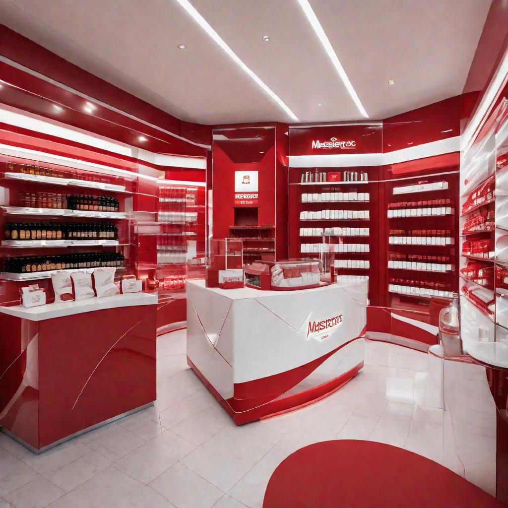  Masterpiece, best quality, fidelity, 16;9, Our tobacco, wine and tea retail store is decorated in red and white colors, creating an elegant and stylish atmosphere. The exterior of the store is white with red decorative lines, showing a simple but luxurious feeling. The interior decoration is red with white furniture and walls, making the whole space appear bright and warm. We will carefully arrange every corner to make customers feel comfortable and relaxed. The display shelves and display cabinets in the store adopt a simple design style, showing exquisite and elegant products. The wall decoration is mainly composed of simple art paintings or calligraphy works, creating a cultural atmosphere that echoes the traditional culture of tobac