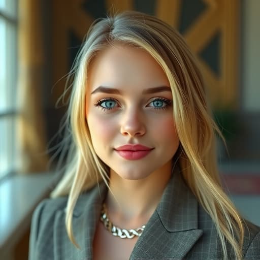  sydney sweeney, a young actress with blonde hair and blue eyes, wearing a stylish outfit, posing in a glamorous setting, with a soft focus background. hyperrealistic, full body, detailed clothing, highly detailed, cinematic lighting, stunningly beautiful, intricate, sharp focus, f/1. 8, 85mm, (centered image composition), (professionally color graded), ((bright soft diffused light)), volumetric fog, trending on instagram, trending on tumblr, HDR 4K, 8K