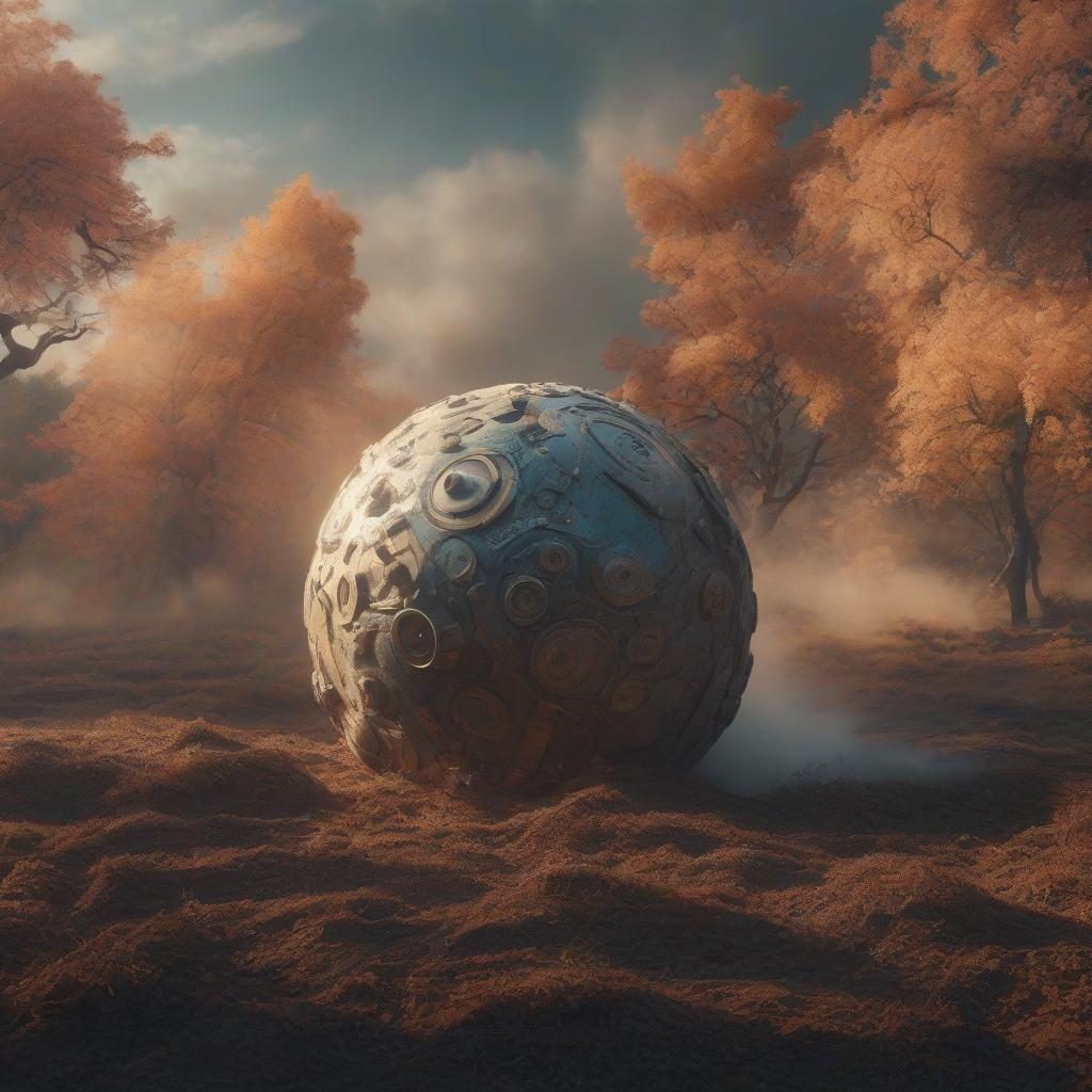  A ball with a disgruntled face that flies across the sky and a bullet flies into it hyperrealistic, full body, detailed clothing, highly detailed, cinematic lighting, stunningly beautiful, intricate, sharp focus, f/1. 8, 85mm, (centered image composition), (professionally color graded), ((bright soft diffused light)), volumetric fog, trending on instagram, trending on tumblr, HDR 4K, 8K