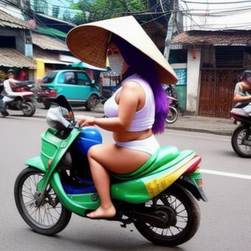  mujer madura en falda corta voluptuosa booty en Vietnam en la calle