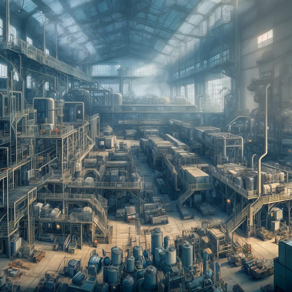  a factory in a beautiful place