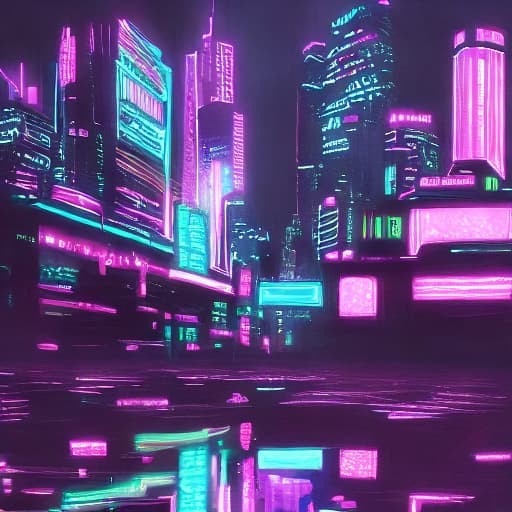  Neon city