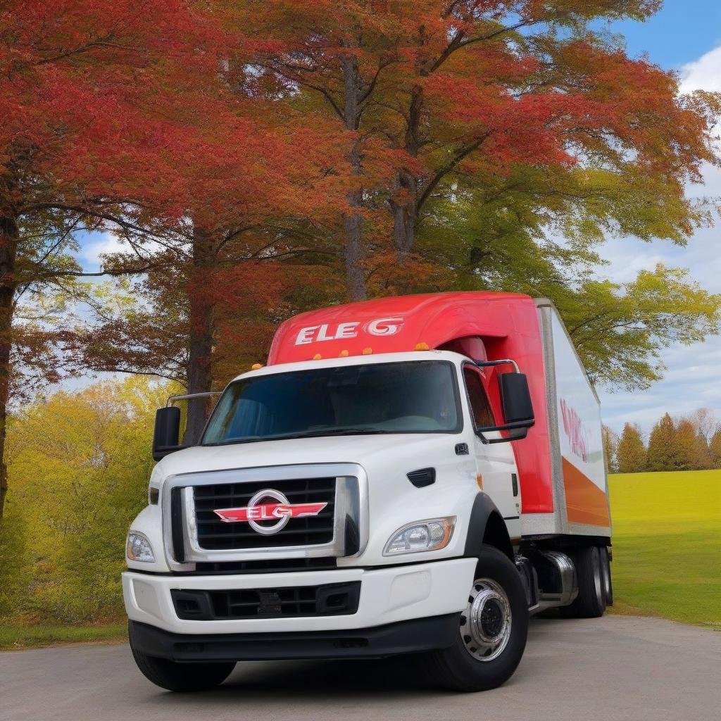  Truck with the ELG Group logo