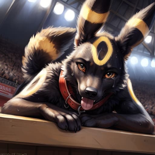  ((Umbreon)), , (()), anatomically correct, gaping ,in the center of the stadium, (wearing a Pokemon trainer's cap), public humiliation, in front of witnesses, in the crowd ,knot, dog , feet towards the viewer, lying with his paws towards the viewer, penetration, public indecency, ,sperm in , , , tears, scaredy boy, tongue, ready to , after , sweat, tired, collar, cute,, , presenting , , s,, raised tail, paws,, best quality, shaded, extreme detail, highly detailed, ultradetailed, intricate, realistic, detailed background, hi res, realistic, photography \(artwork\), (by kenket), by ross tran, by michael & inessa garmash, by pino daeni, by isvoc, by kiguri, 