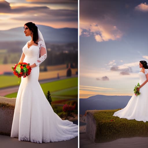 wa-vy style to be bride being woken up by a bird singing hyperrealistic, full body, detailed clothing, highly detailed, cinematic lighting, stunningly beautiful, intricate, sharp focus, f/1. 8, 85mm, (centered image composition), (professionally color graded), ((bright soft diffused light)), volumetric fog, trending on instagram, trending on tumblr, HDR 4K, 8K