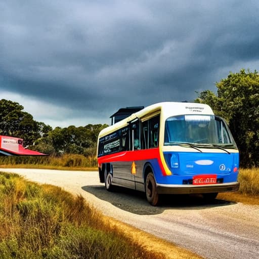  travel to Ranchi by bus hyperrealistic, full body, detailed clothing, highly detailed, cinematic lighting, stunningly beautiful, intricate, sharp focus, f/1. 8, 85mm, (centered image composition), (professionally color graded), ((bright soft diffused light)), volumetric fog, trending on instagram, trending on tumblr, HDR 4K, 8K