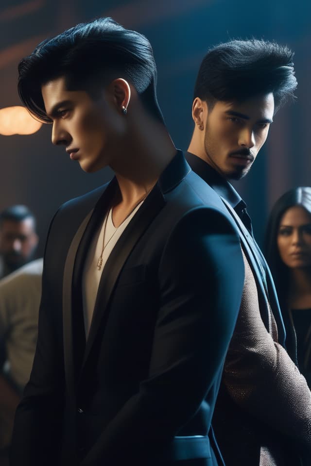  Cool boys, black hair, 💩, 💩, hyperrealistic, full body, detailed clothing, highly detailed, cinematic lighting, stunningly beautiful, intricate, sharp focus, f/1. 8, 85mm, (centered image composition), (professionally color graded), ((bright soft diffused light)), volumetric fog, trending on instagram, trending on tumblr, HDR 4K, 8K