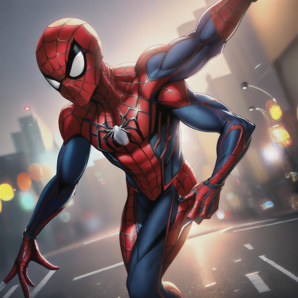  Spider-Man HD Action Detail,8K, RAW, best quality, masterpiece, ultra high res, colorful, (medium wide shot), (dynamic perspective), sharp focus , (depth of field, bokeh:1.3), ((masterpiece, best quality)) hyperrealistic, full body, detailed clothing, highly detailed, cinematic lighting, stunningly beautiful, intricate, sharp focus, f/1. 8, 85mm, (centered image composition), (professionally color graded), ((bright soft diffused light)), volumetric fog, trending on instagram, trending on tumblr, HDR 4K, 8K