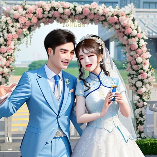  May 20, congratulations on He Xiaohan and Zhou Xin's wedding,