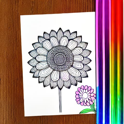  Coloring page flower