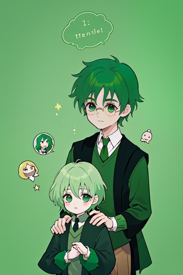  Green hair character Harry Potter and the mysterious Prince