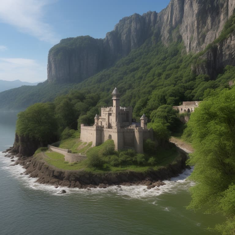 <lora:qrmonsterv3:1> qrcode, RAW photo of an Indian castle surrounded by water and nature, village, volumetric lighting, photorealistic, insanely detailed and intricate, Fantasy, epic cinematic shot, trending on ArtStation, mountains, 8k ultra hd, magical, mystical, matte painting, bright sunny day, flowers, massive cliffs, Sweeper3D