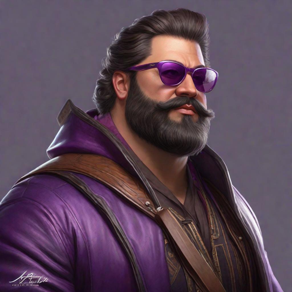  Puedes generar a un chico gordito con lentes enano con barba de leñador escosés y crinejas color morado posando de frente en su primera cita , realistic, portrait, art by donato giancola and greg rutkowski, realistic face, digital art, trending on artstation hyperrealistic, full body, detailed clothing, highly detailed, cinematic lighting, stunningly beautiful, intricate, sharp focus, f/1. 8, 85mm, (centered image composition), (professionally color graded), ((bright soft diffused light)), volumetric fog, trending on instagram, trending on tumblr, HDR 4K, 8K