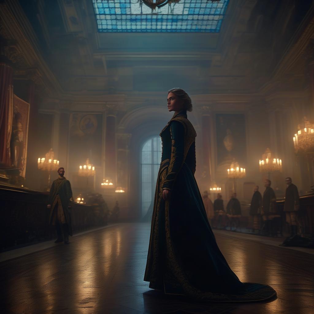  ['He said that she and they were the only ones who could state the truth.']. All the characters, masterpiece, best quality, symmetrical balance, beautiful surroundings, lots of details, detailed clothing, highly detailed, cinematic lighting, stunningly beautiful, intricate, sharp focus, f\/1. 8, 85mm, volumetric fog, HDR 4K, 8K