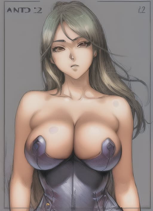  (((Detailed 2D anime style illustration of a woman with large breasts))), ((((2D)))), ((((anime art)))), (((HD))), highres, absurdres