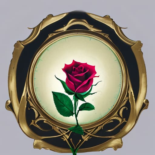  Draw a rose, and this rose is like appearing in a dream, emitting a fragrance,