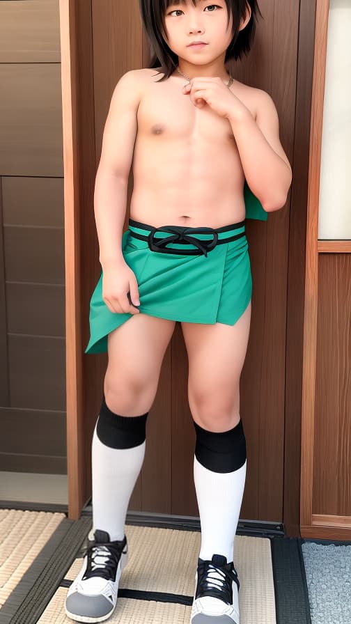  6th grade high socks loincloth Ryokan boy