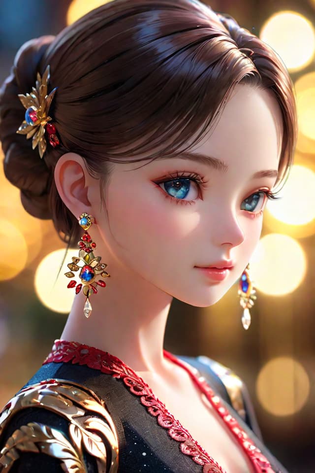  detailed eyes, Perfect features, (masterpiece), (best quality), moist skin, shiny skin, glossy skin, (good quality), intricate details, earrings, Ray Tracing, (See-through), (Bokeh), (Depth of field) hyperrealistic, full body, detailed clothing, highly detailed, cinematic lighting, stunningly beautiful, intricate, sharp focus, f/1. 8, 85mm, (centered image composition), (professionally color graded), ((bright soft diffused light)), volumetric fog, trending on instagram, trending on tumblr, HDR 4K, 8K