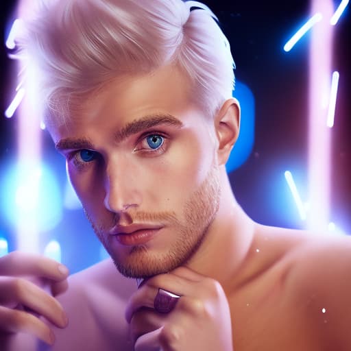 portrait+ style british queer youtuber blonde very cute dude face