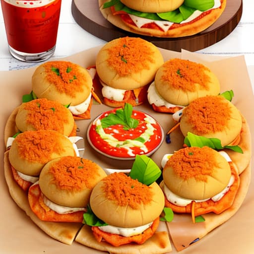  pizza sandwitches kabaab vadapav