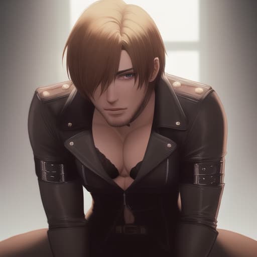  Nsfw leon Kennedy cuntboy big hyperrealistic, full body, detailed clothing, highly detailed, cinematic lighting, stunningly beautiful, intricate, sharp focus, f/1. 8, 85mm, (centered image composition), (professionally color graded), ((bright soft diffused light)), volumetric fog, trending on instagram, trending on tumblr, HDR 4K, 8K